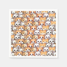 Schattigee katten sinaasappel kitten huisdier Naad Servet