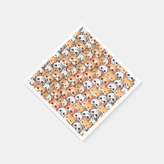 Schattigee katten sinaasappel kitten huisdier Naad Servet (Hoek)