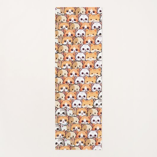 Schattigee katten sinaasappel kitten huisdier Naad Yogamat (Voorkant)