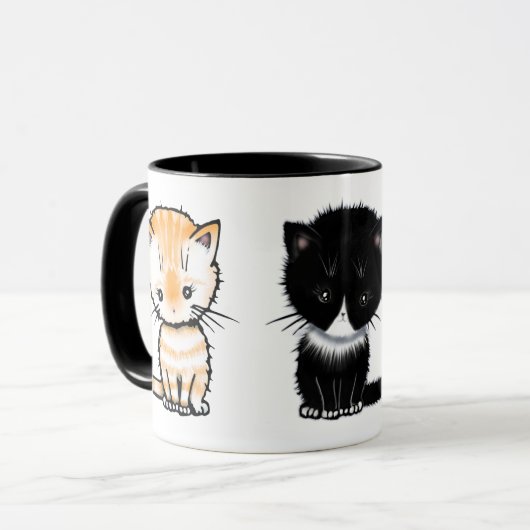 Schattigee Katten Sinaasappel Tabby Tuxedo Grey Ta Mok (Voorkant links)