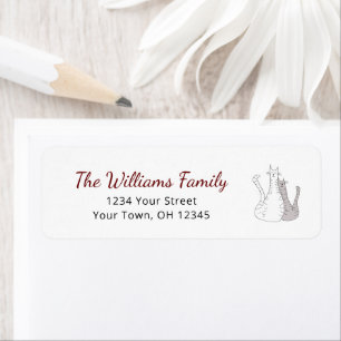 Schattigee Katten Tekenen Feestelijke Katten Retou Etiket