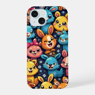 Schattigee katten telefoonhoesje iPhone 15 case