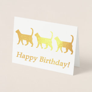 Schattigee katten Verjaardag Kaart