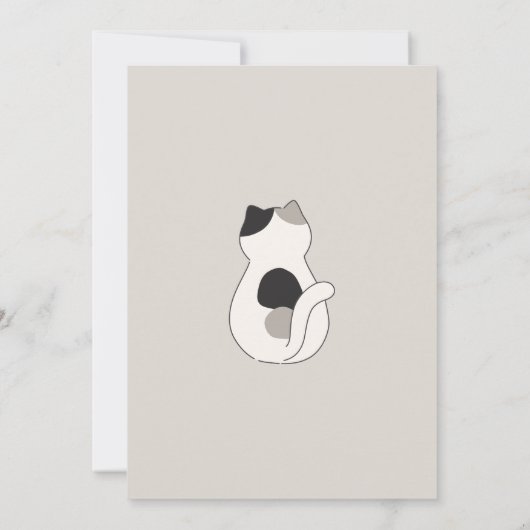 Schattigee katten verjaardag kaart (Achterkant)