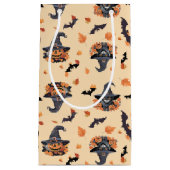 Schattigee Katten Vleermuizen & Pompoenen Hallowee Klein Cadeauzakje (Voorkant)