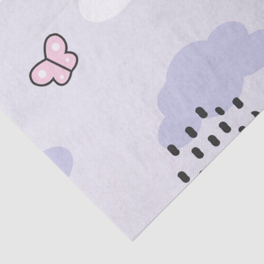 Schattigee Katten Vlinders Spring Decoupage Tissuepapier (Detail)