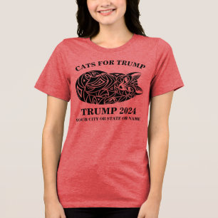 Schattigee katten voor Trump Tri-Blend Shirt
