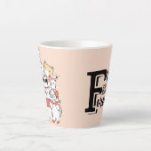 Schattigee Katten Vrienden Voor Altijd Latte Mok,  Latte Mok (Voorkant)