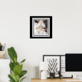 Schattigee Katten Vrolijk Kerstdoek Poster (Thuiskantoor)