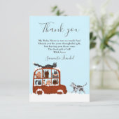 Schattigee Katten Winter Verjaardag Baby Bedankkaart (Staand voorkant)