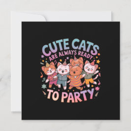Schattigee katten zijn altijd klaar om leuk en kle kaart