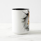 Schattigee kattenachtergrond mok (Midden)