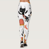 Schattigee kattenastronauten: Kinder  ontwerp. Leggings (Achterkant)