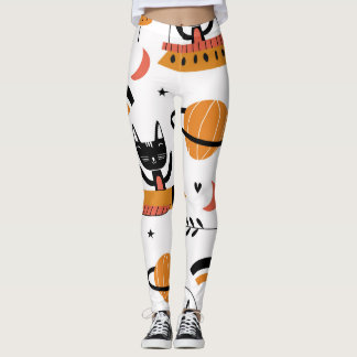 Schattigee kattenastronauten: Kinder ontwerp. Leggings