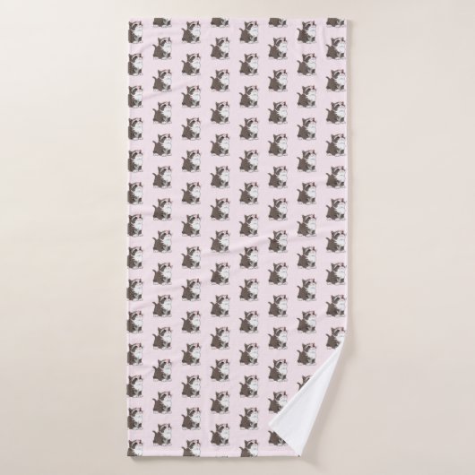 Schattigee kattenbadhanddoek badhanddoek (Badhanddoek)