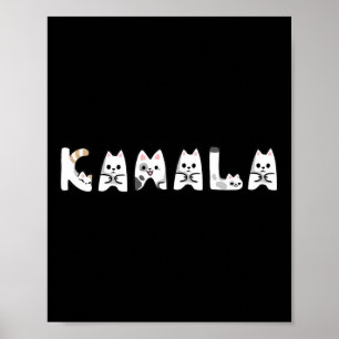 Schattigee Kattenbelettering Alfabet Kattendame On Poster