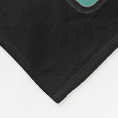 Schattigee kattenbelettering positief fleece deken (Hoek)