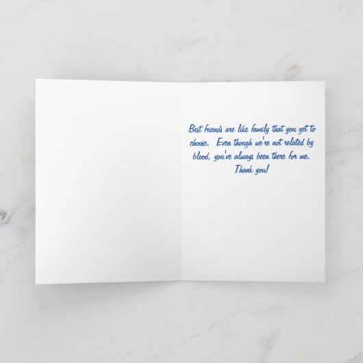 Schattigee kattenbeste vriend verjaardag of een ge feestdagen kaart (Binnen)