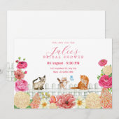 Schattigee kattenbloemen kaart (Voorkant / Achterkant)
