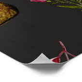 Schattigee kattenbloemen Waterverf Poster (Hoek)