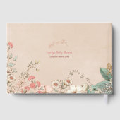  Schattigee kattenbloemwensen voor Baby shower Gastenboek (Achterkant)