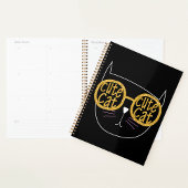 Schattigee Kattenbril Graphic Gold Glitter Kat Gez Planner