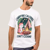 Schattigee kattencamping t-shirt (Voorkant)