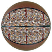 Schattigee kattencollage basketbal (Voorkant)