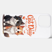 Schattigee kattendag Case-Mate iPhone case (Achterkant (horizontaal))