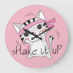 Schattigee kattendieren werken klok uit