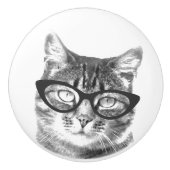 Schattigee kattenfoto keramische deur- en ladeknop keramische knop (Voorkant)