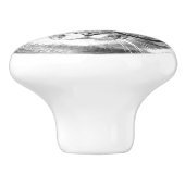 Schattigee kattenfoto keramische deur- en ladeknop keramische knop (Zijkant)