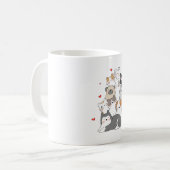 SCHATTIGEE KATTENGROEP | CAT LOVERS DESIGN KOOP NU KOFFIEMOK (Voorkant links)
