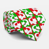 Schattigee kattenkerstverlichting stropdas (Opgerold)