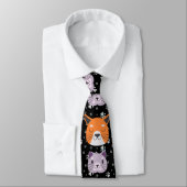 Schattigee Kattenkoppen 01. Black BG Stropdas (Gebonden)