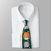 Schattigee Kattenkoppen 01.DGreen BG Stropdas (Gebonden)