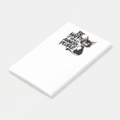 Schattigee kattenliefhebber cadeau Sarcastisch Kat Post-it® Notes (Schuin)