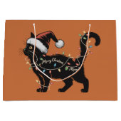 Schattigee Kattenliefhebber Kerstkattenmoeder kers Groot Cadeauzakje (Voorkant)