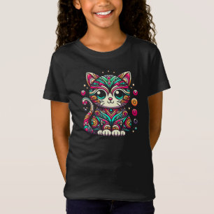 Schattigee Kattenliefhebber Ornament Design T-shirt