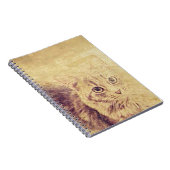 Schattigee kattenliefhebber potlood schets grijs t notitieboek (Rechterzijde)