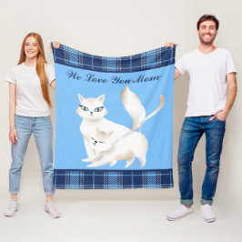 Schattigee kattenliefhebbers Animal Fleece Deken