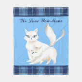 Schattigee kattenliefhebbers Animal Fleece Deken (Voorkant)