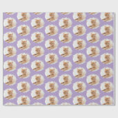 Schattigee kattenliefhebbers gepersonaliseerd foto cadeaupapier (Vlak)