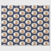 Schattigee kattenliefhebbers gepersonaliseerd foto cadeaupapier (Vlak)