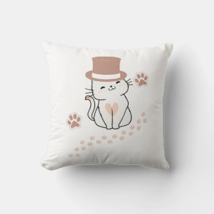 SCHATTIGEE KATTENLIEFHEBBERS PET, BLOEMENKAT KUSSEN