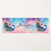 Schattigee kattenliefhebbers yogamat (Voorkant (horizontaal))