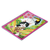 Schattigee Kattenmuis hart orchidee toucan vogel n Notitieboek (Linkerzijde)