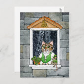 Schattigee Kattenmuis Leprechaun St Paddy's Day Sp Feestdagenkaart (Voorkant / Achterkant)