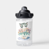 Schattigee kattennaam waterfles (Achterkant)