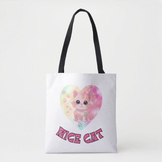Schattigee kattenogen tote bag (Voorkant)